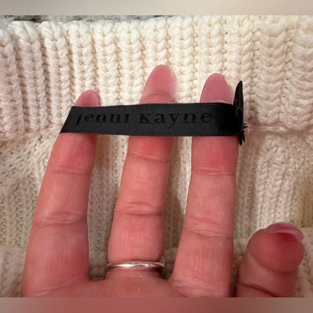 Jenni Kayne Women’s Cotton Fisherman Sweater Size Small - Picture 3 of 8